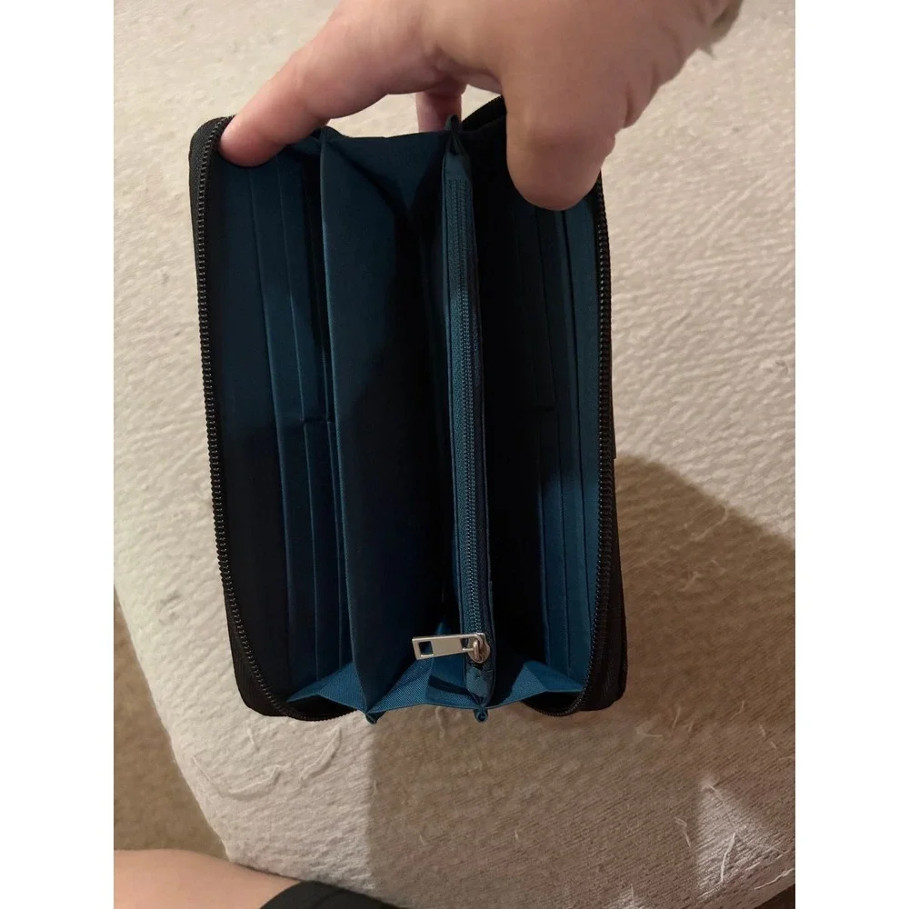 Black and Teal Wallet